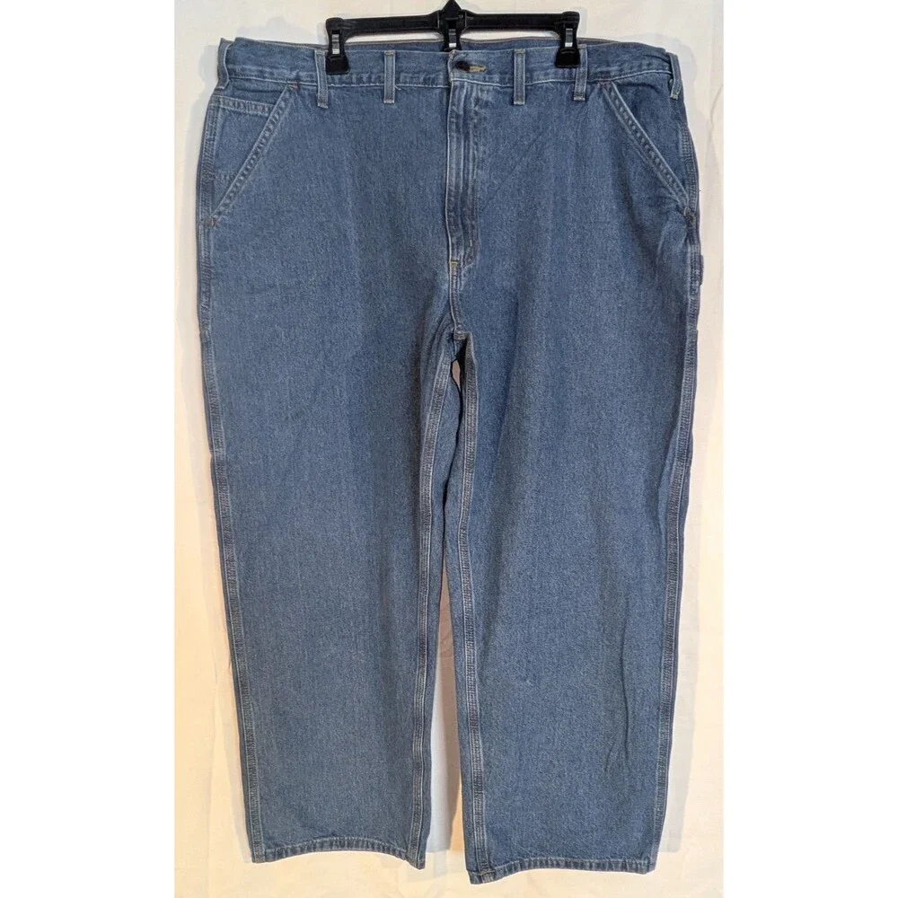 Carhartt B13 STW Vintage 2001 Carpenter Pants 44x28 Denim Workwear     3